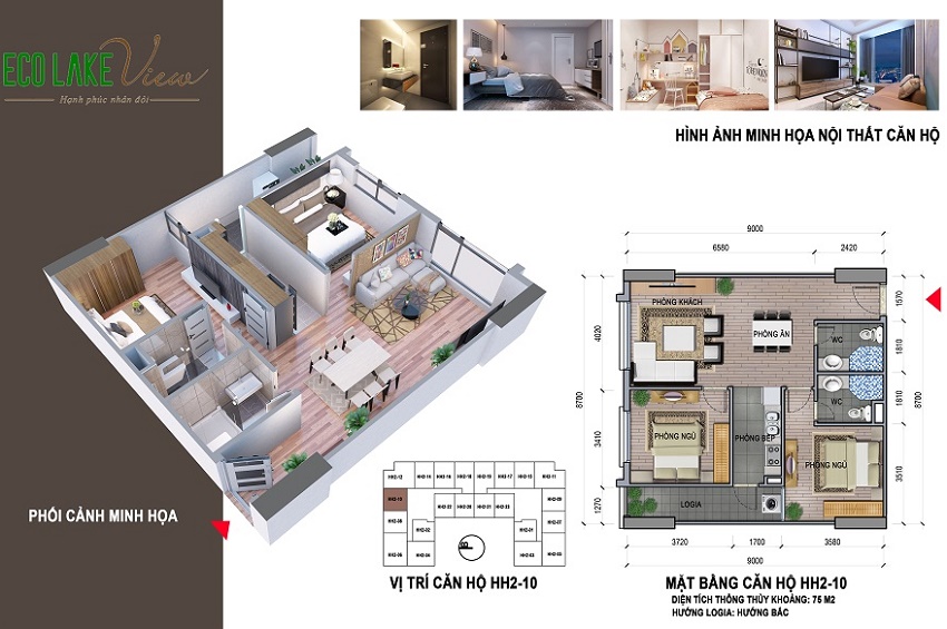 Bán căn hộ Chung cư Eco Lake View Đại Từ