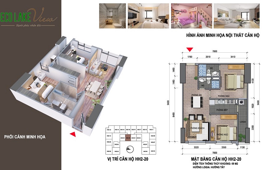 Bán căn hộ Chung cư Eco Lake View Đại Từ
